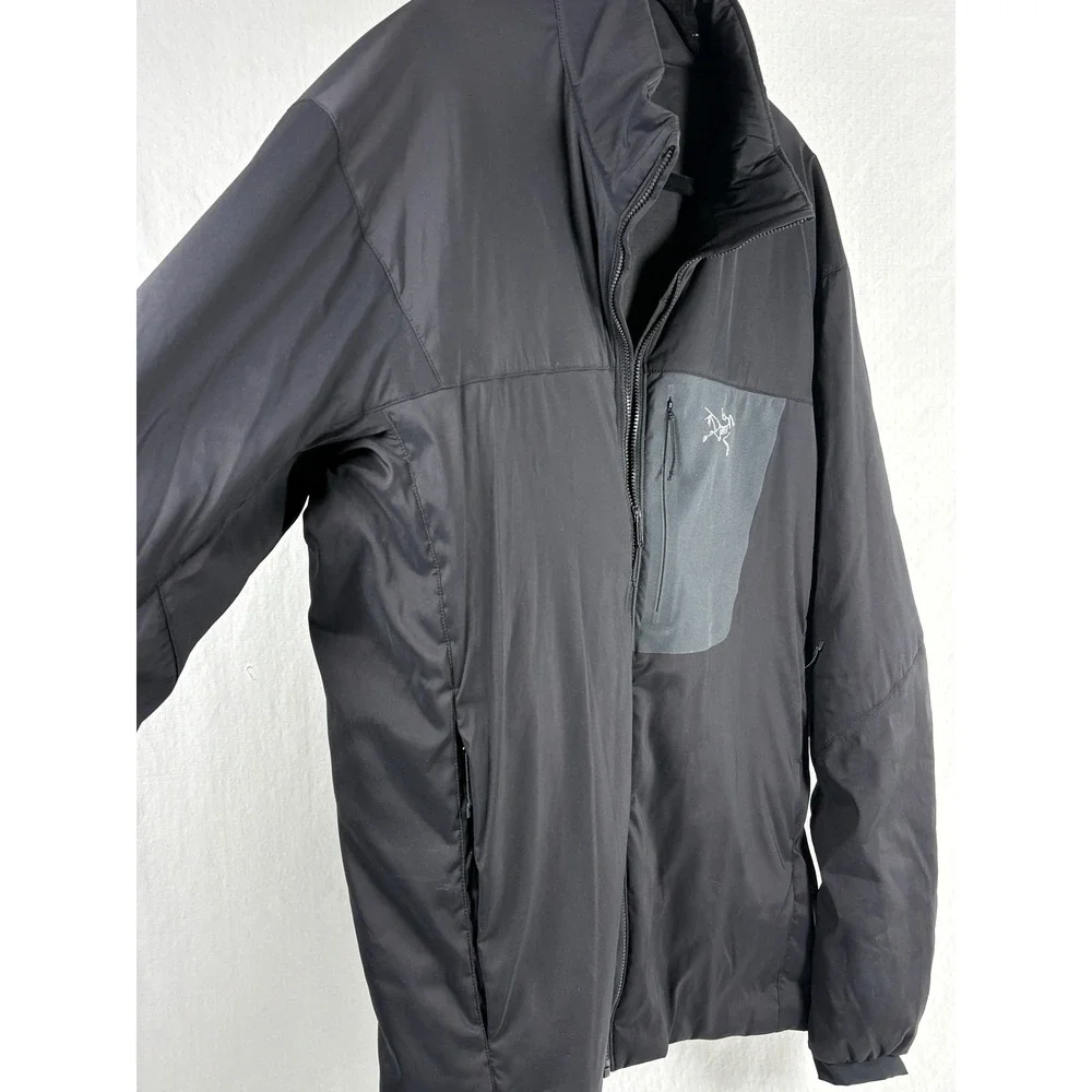 Arcteryx Proton LT Jacket Mens XL Black Grey Insulated Full Zip Lightweight Coat
